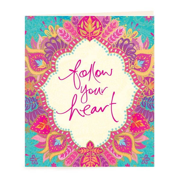 Intrinsic Follow Your Heart Inspirational Gift Tag