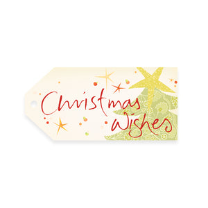 Intrinsic Christmas Wishes Red & Green Gift Tag