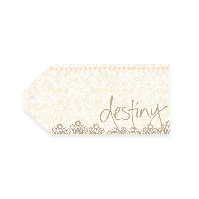 Intrinsic Cream and Gold Destiny Gift Tag