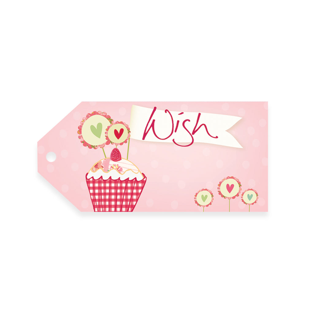 Intrinsic Pink Cupcake Wish Gift Tag