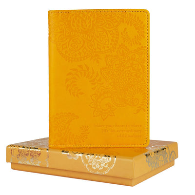 Intrinsic Marigold Yellow Passport Wallet, Holder and Cover for Travel
