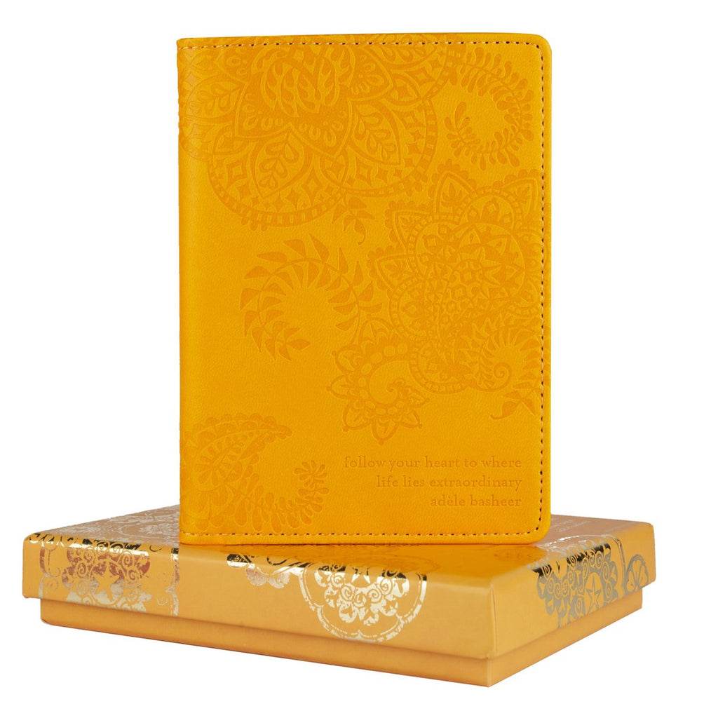 Intrinsic Marigold Yellow Passport Wallet, Holder and Cover for Travel
